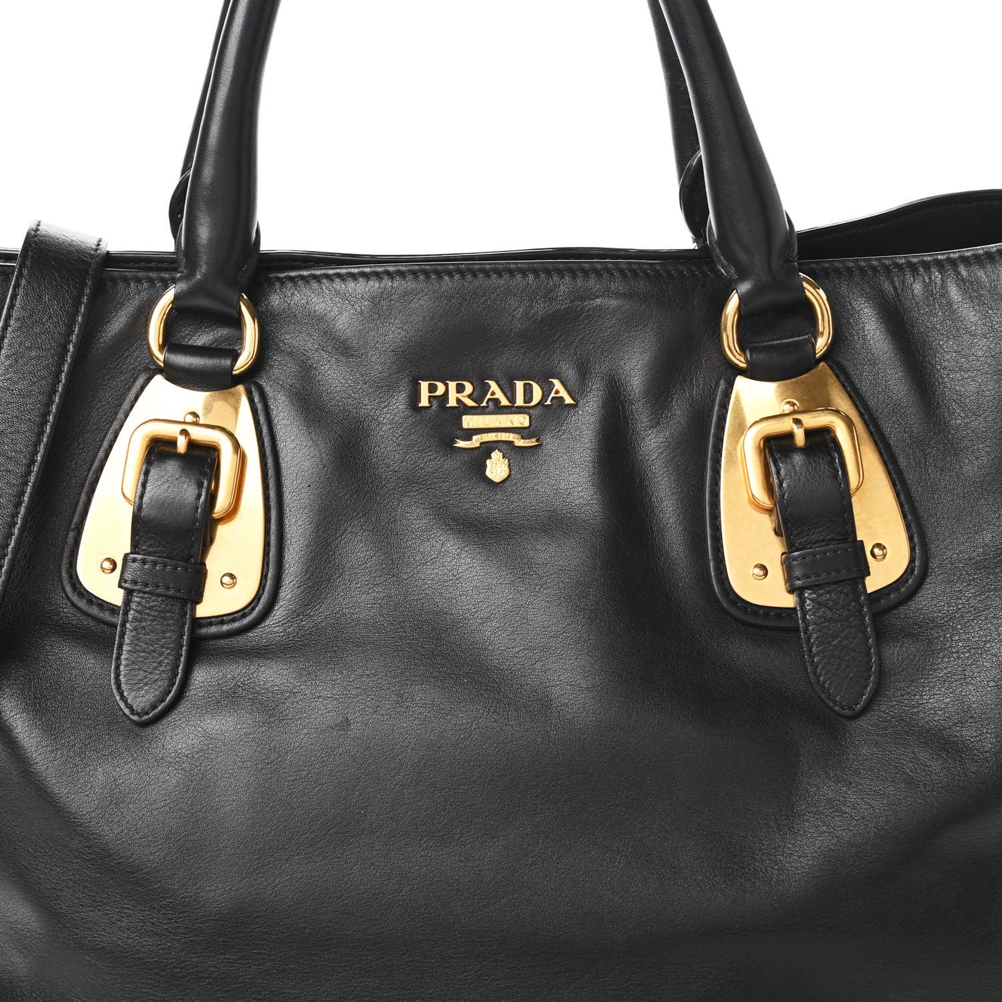 Soft Calfskin Shopping Tote Black
