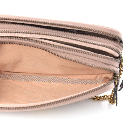 Gucci Calfskin Matelasse Mini GG Marmont Chain Crossbody Bag Porcelain Rose 7 of 13