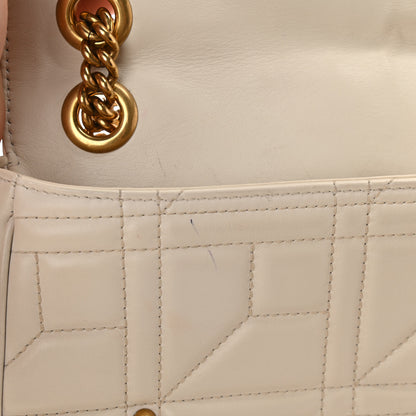 Gucci Calfskin Matelasse Studded Medium GG Marmont Shoulder Bag White 12 of 12