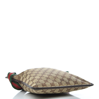 Gucci GG Monogram Web Messenger Crossbody Bag Dark Brown 4 of 12