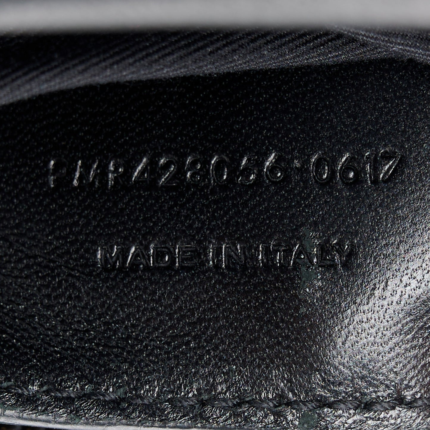 Sheepskin Matelasse Chevron Monogram Medium College Bag Black