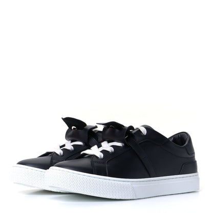Hermes Calfskin Day Sneakers 36.5 Black 2 of 9