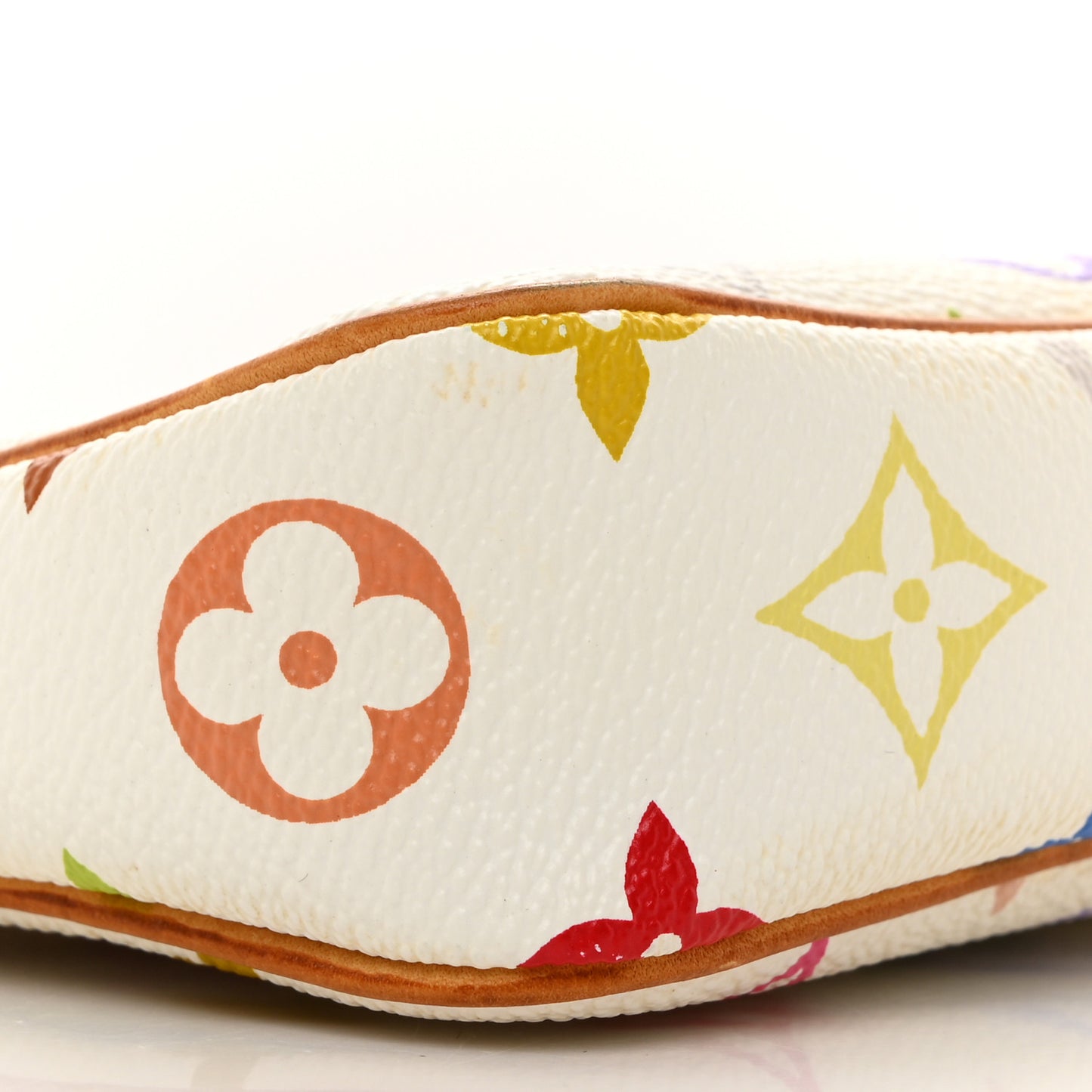 LOUIS VUITTON Monogram Multicolor Pochette Accessories White