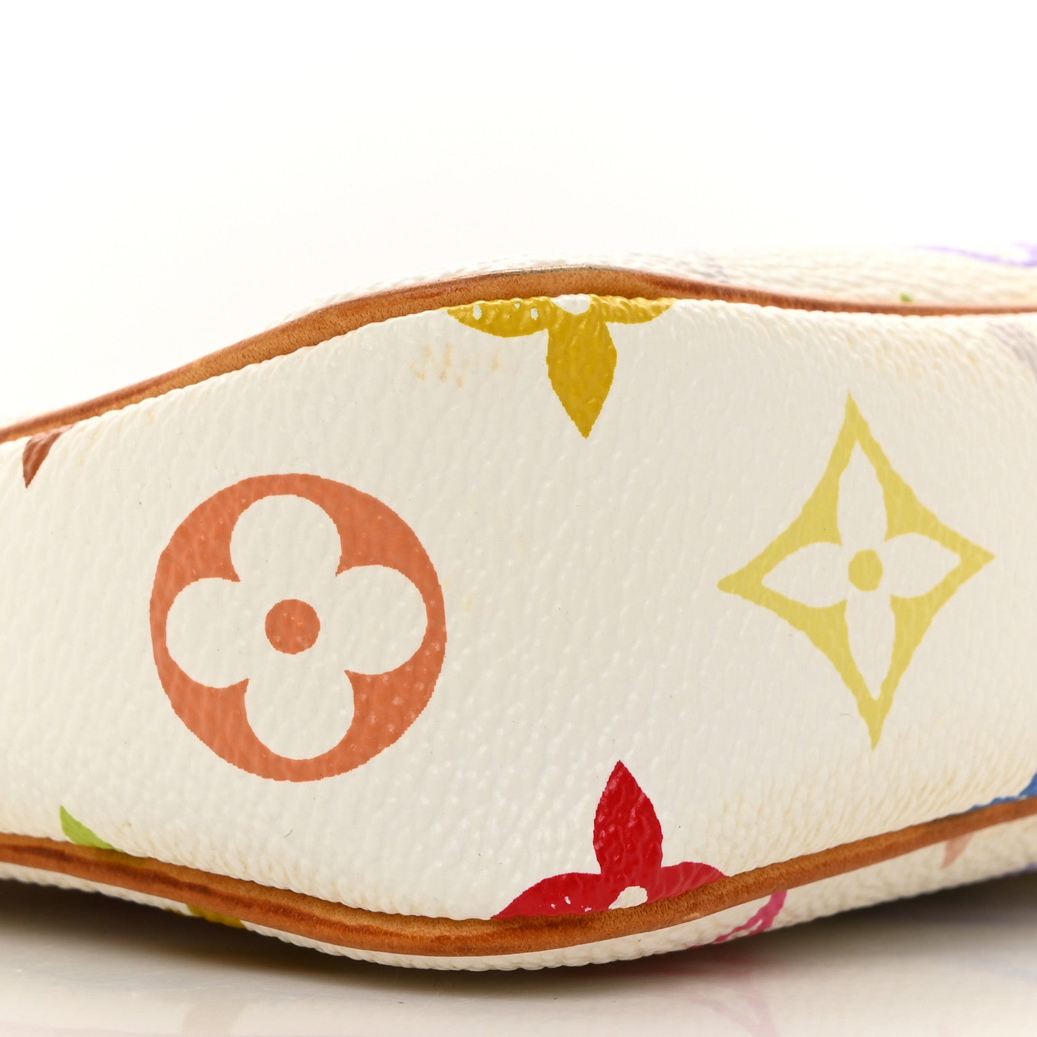 Louis Vuitton LOUIS VUITTON Monogram Multicolor Pochette Accessories White 9 of 10