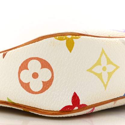 Louis Vuitton LOUIS VUITTON Monogram Multicolor Pochette Accessories White 9 of 10