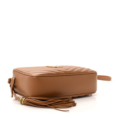 Saint Laurent Calfskin Matelasse Monogram Lou Camera Bag Cinnamon 6 of 19