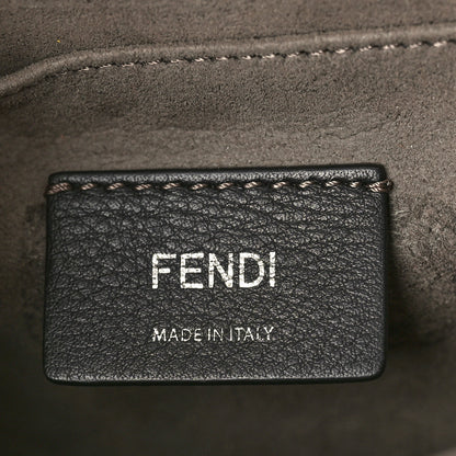 Fendi Vitello Century F is Fendi Whipstitch Threads FF Embossed Kan I Shoulder Bag Tobacco Orzo 6 of 10