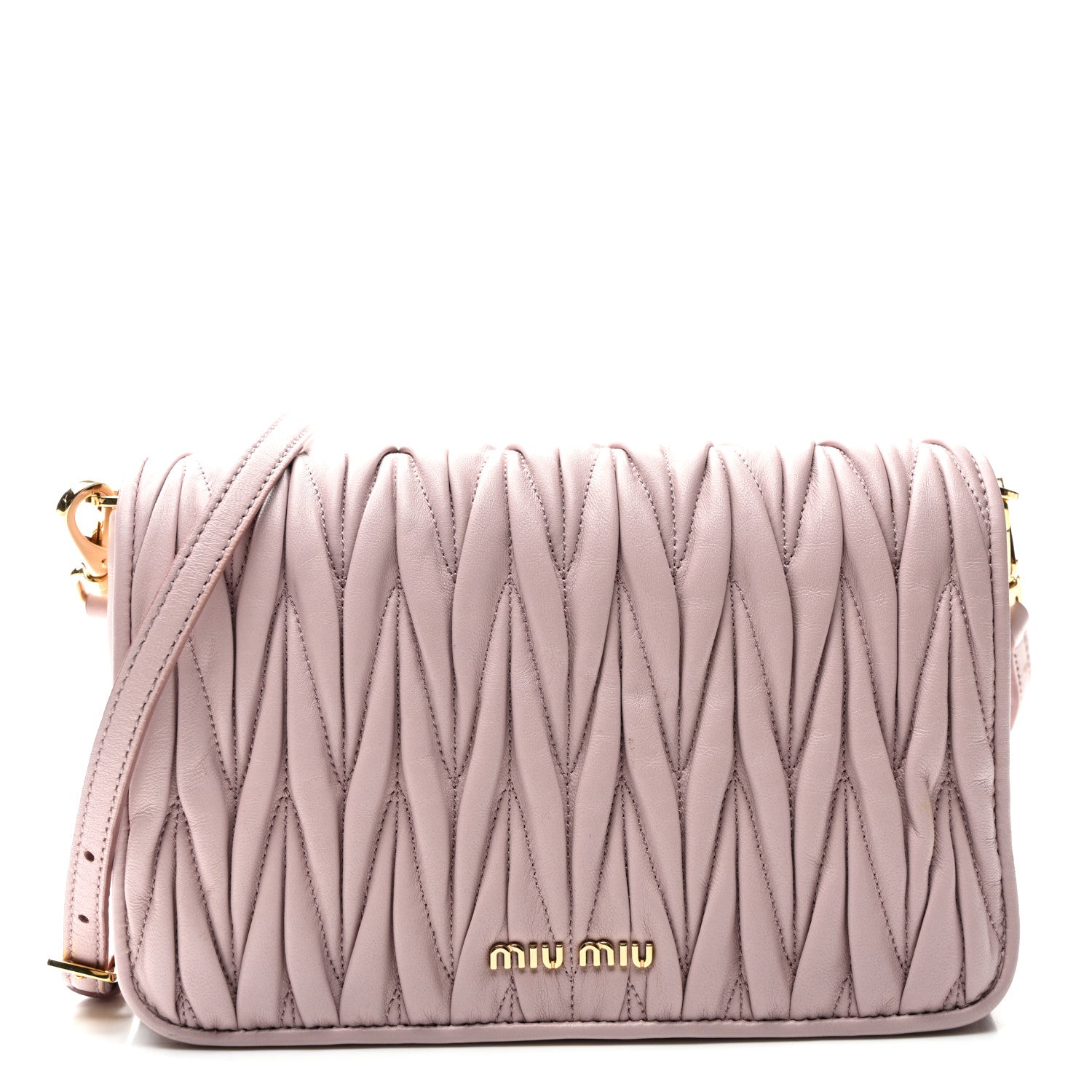 Miu Miu Nappa Matelasse Crossbody Mughetto 1 of 9