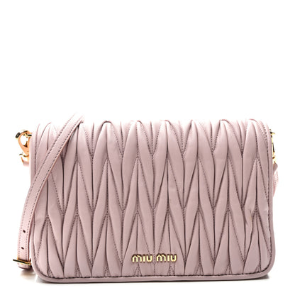 Miu Miu Nappa Matelasse Crossbody Mughetto 1 of 9