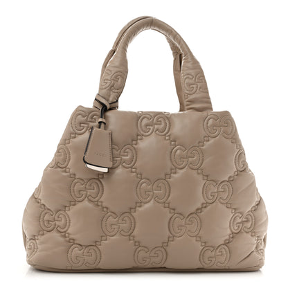 Gucci Calfskin GG Matelasse Large Tote  Beige 1 of 12