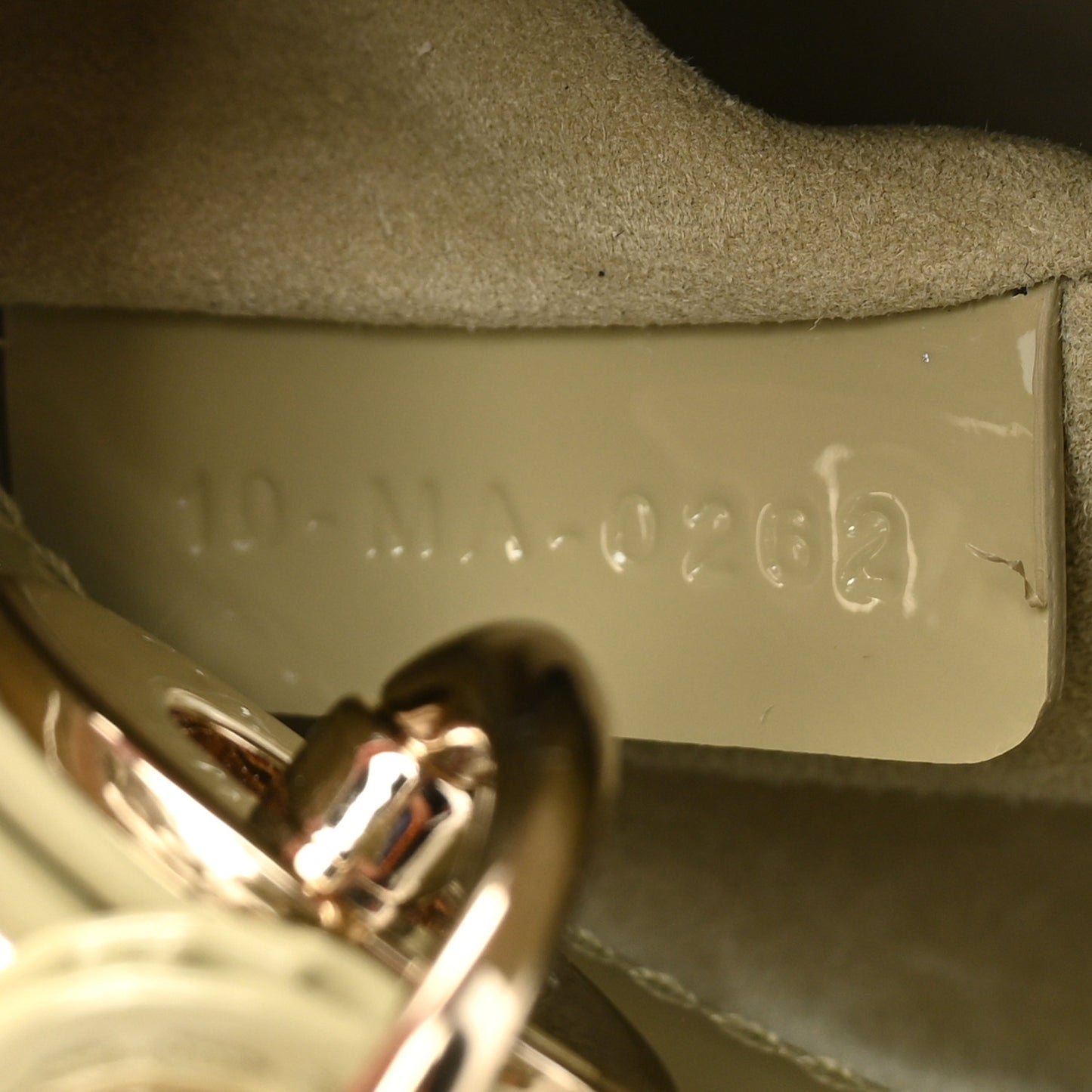 Patent Cannage Micro Lady Dior Sage Green