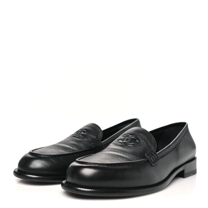 Chanel Lambskin CC Mocassin Loafers 41 Black 4 of 10