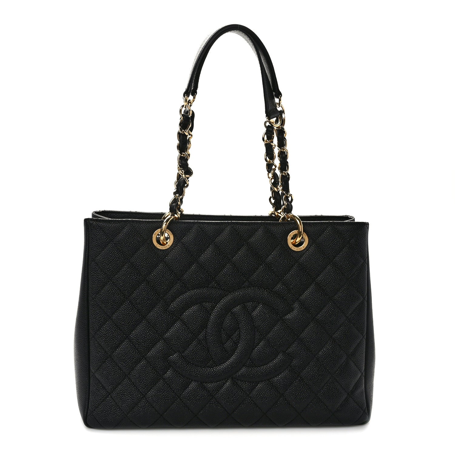 Chanel Caviar Quilted Grand Shopping Tote GST Black 1 of 15
