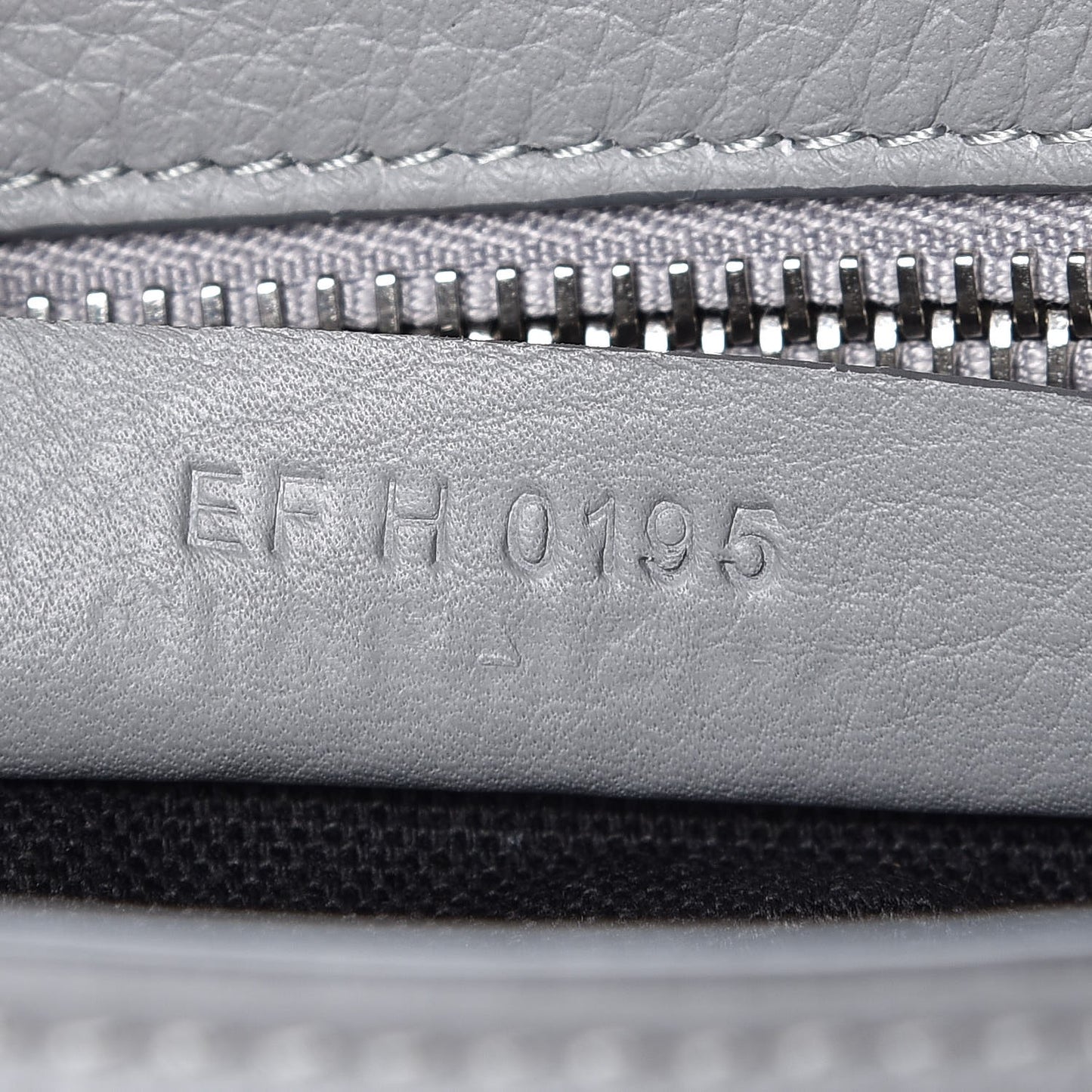Grained Calfskin Medium Pandora Pure Flap Bag Pearl Grey