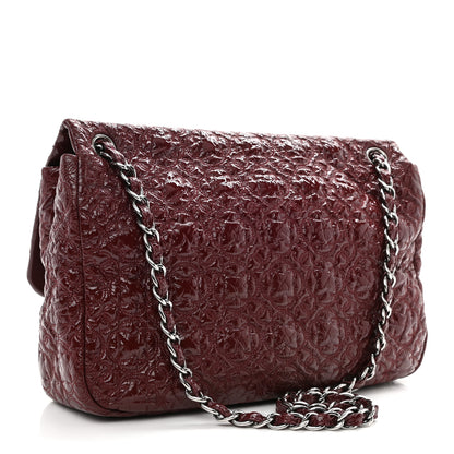 Chanel Vinyl Rock In Moscow Single Flap Dark Red 3 of 9
