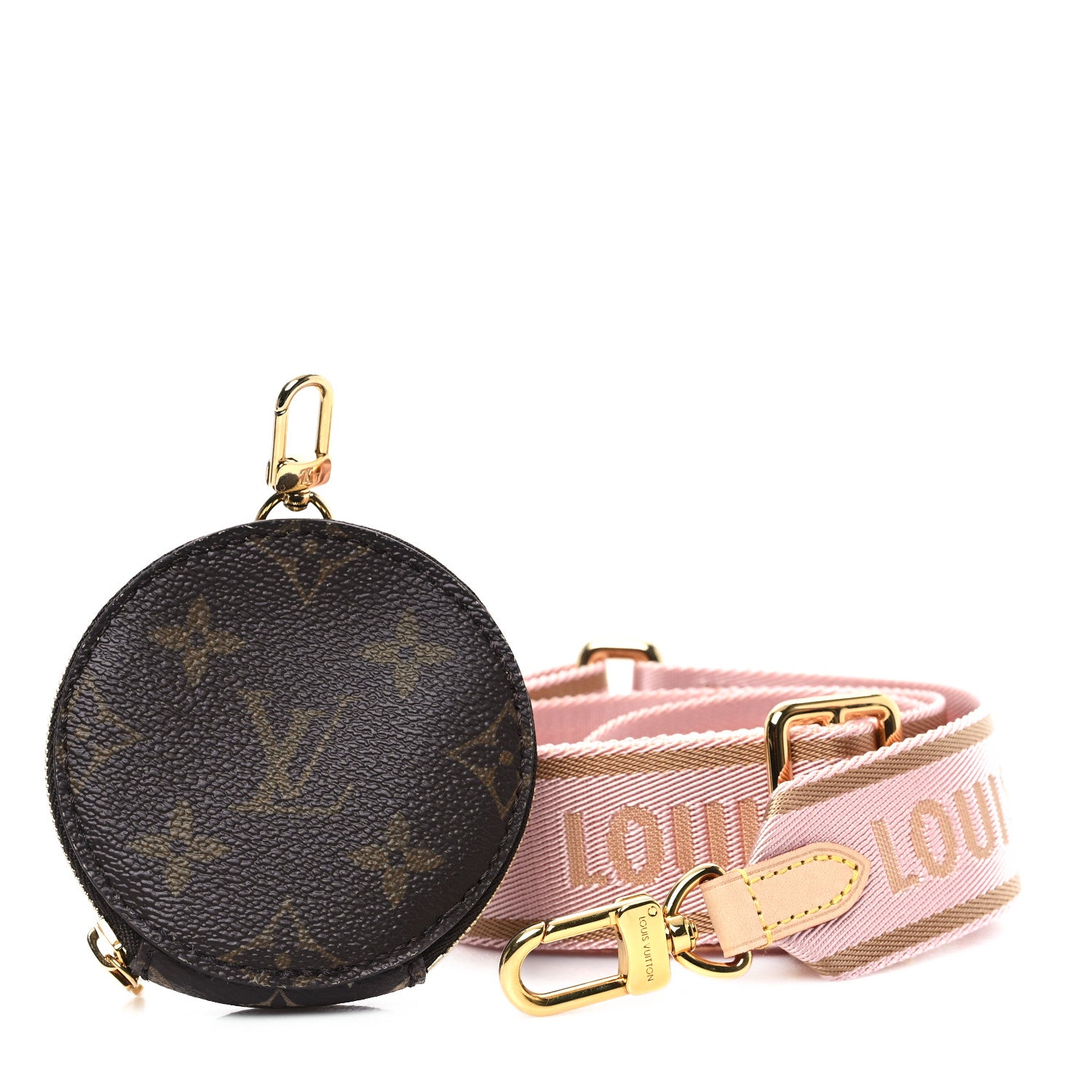 Louis Vuitton Monogram Multi Pochette Accessories Bandouliere Shoulder Strap Rose Clair 1 of 5
