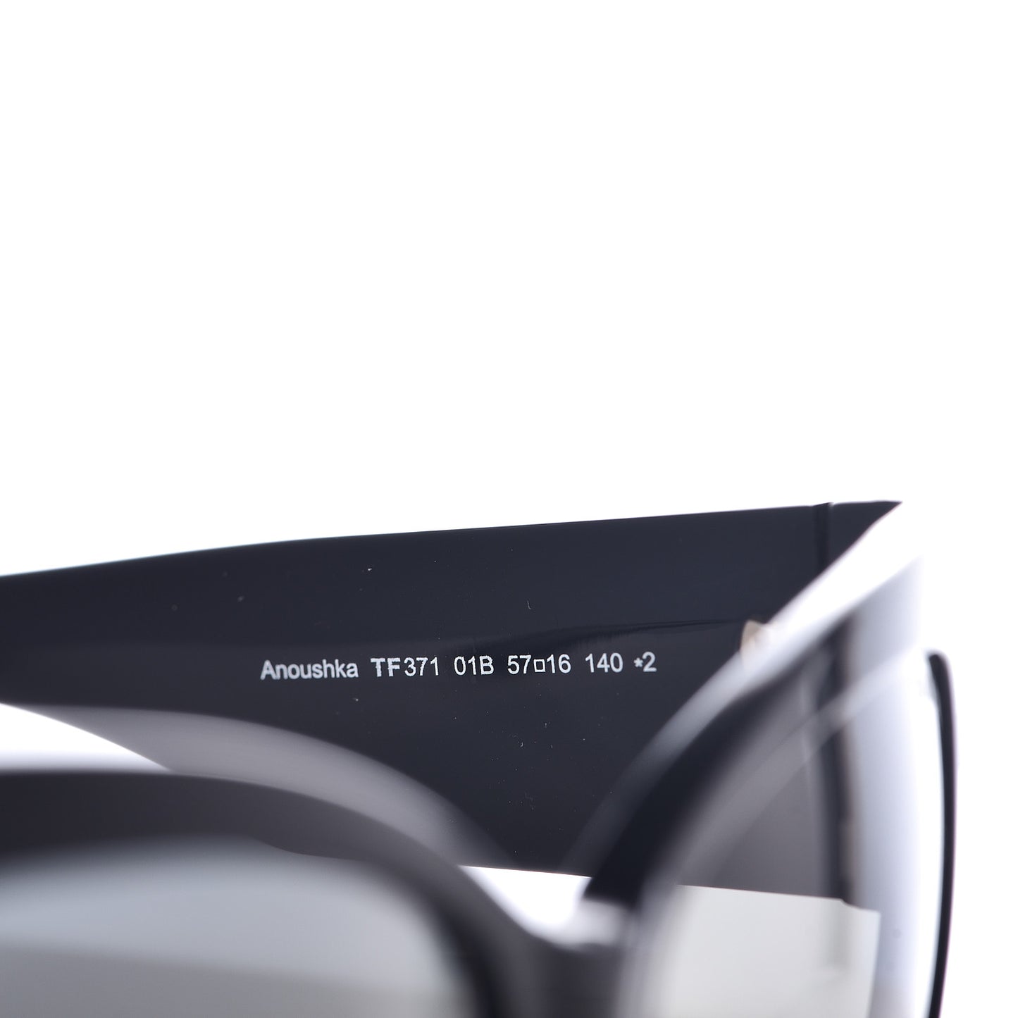 Acetate Anoushka Cat Eye Sunglasses TF371 Black