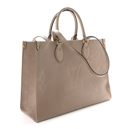 Louis Vuitton Empreinte Monogram Giant Onthego MM Tourterelle 3 of 9