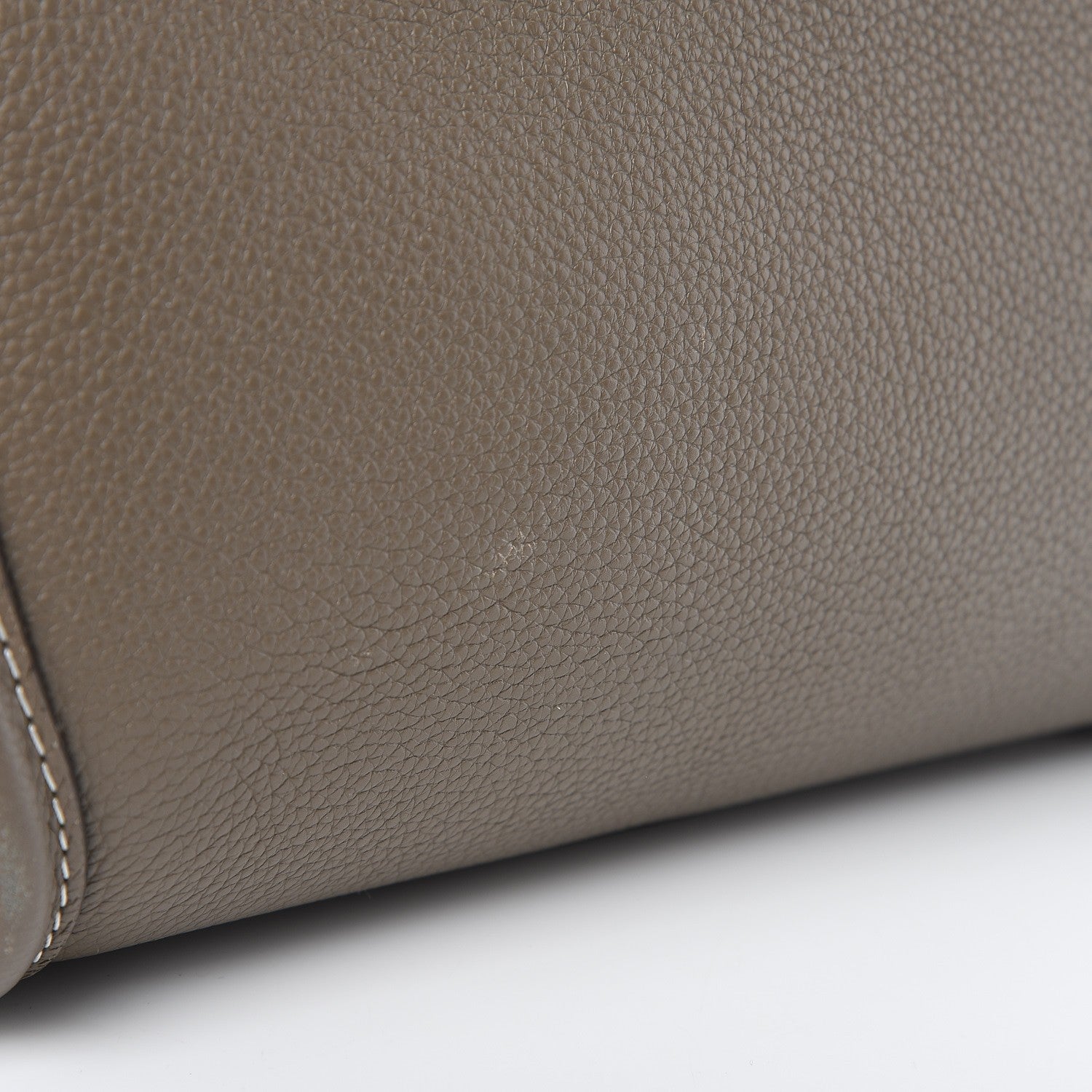 Celine Drummed Calfskin Mini Luggage Souris 10 of 11