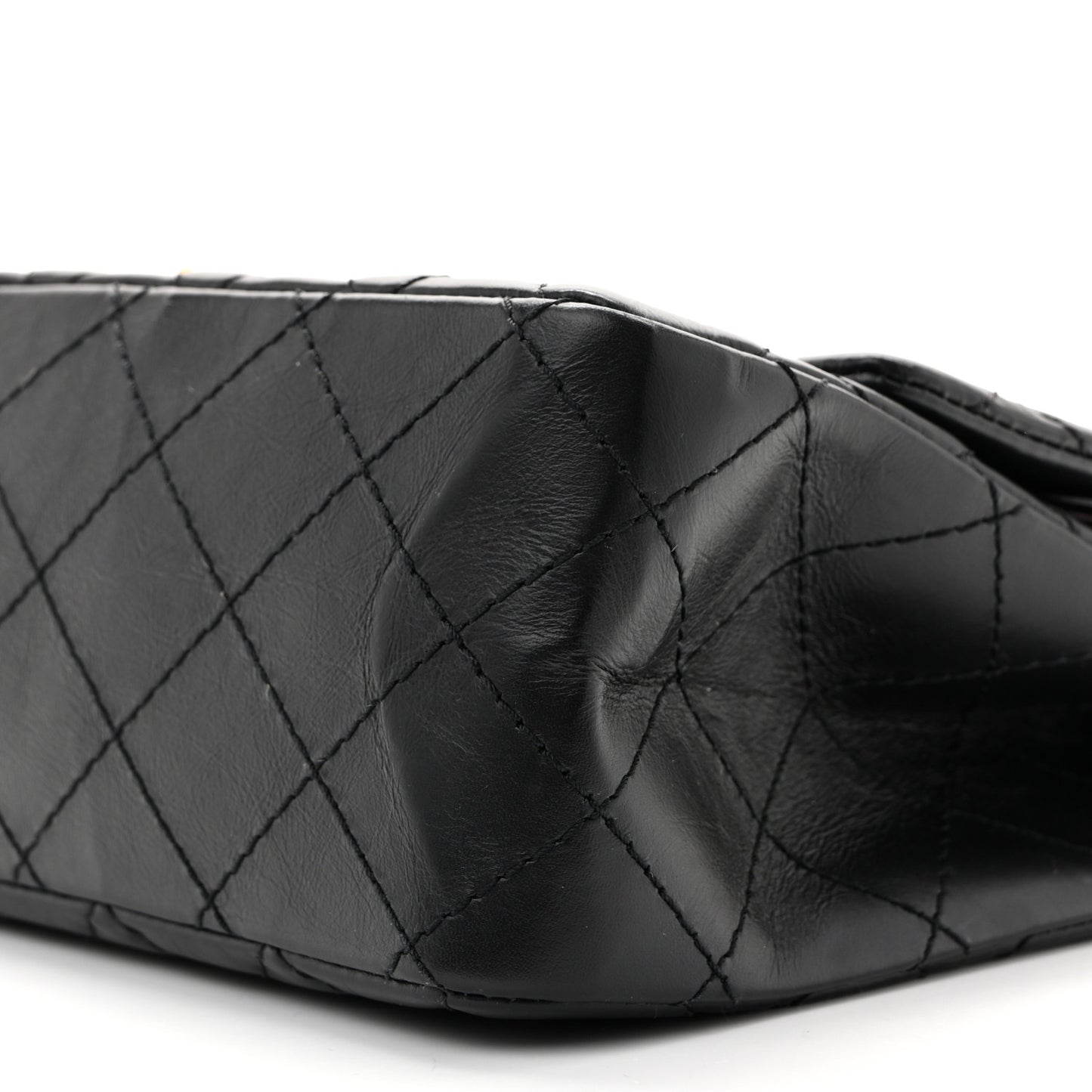 Aged Calfskin Quilted 2.55 Reissue 226 Flap Black