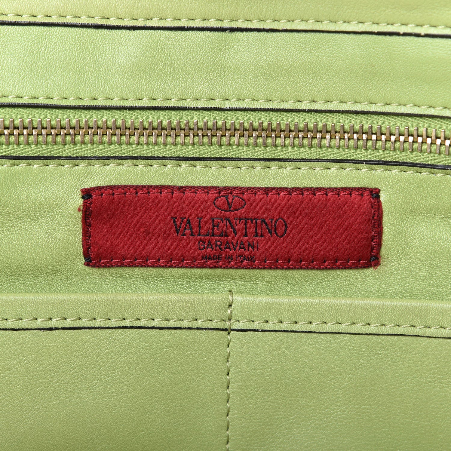Valentino Garavani Denim Medium Rockstud Tote Blue Green 8 of 13