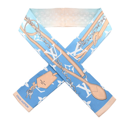 Louis Vuitton Silk Monogram Gradient By The Pool Bandeau Blue 1 of 7