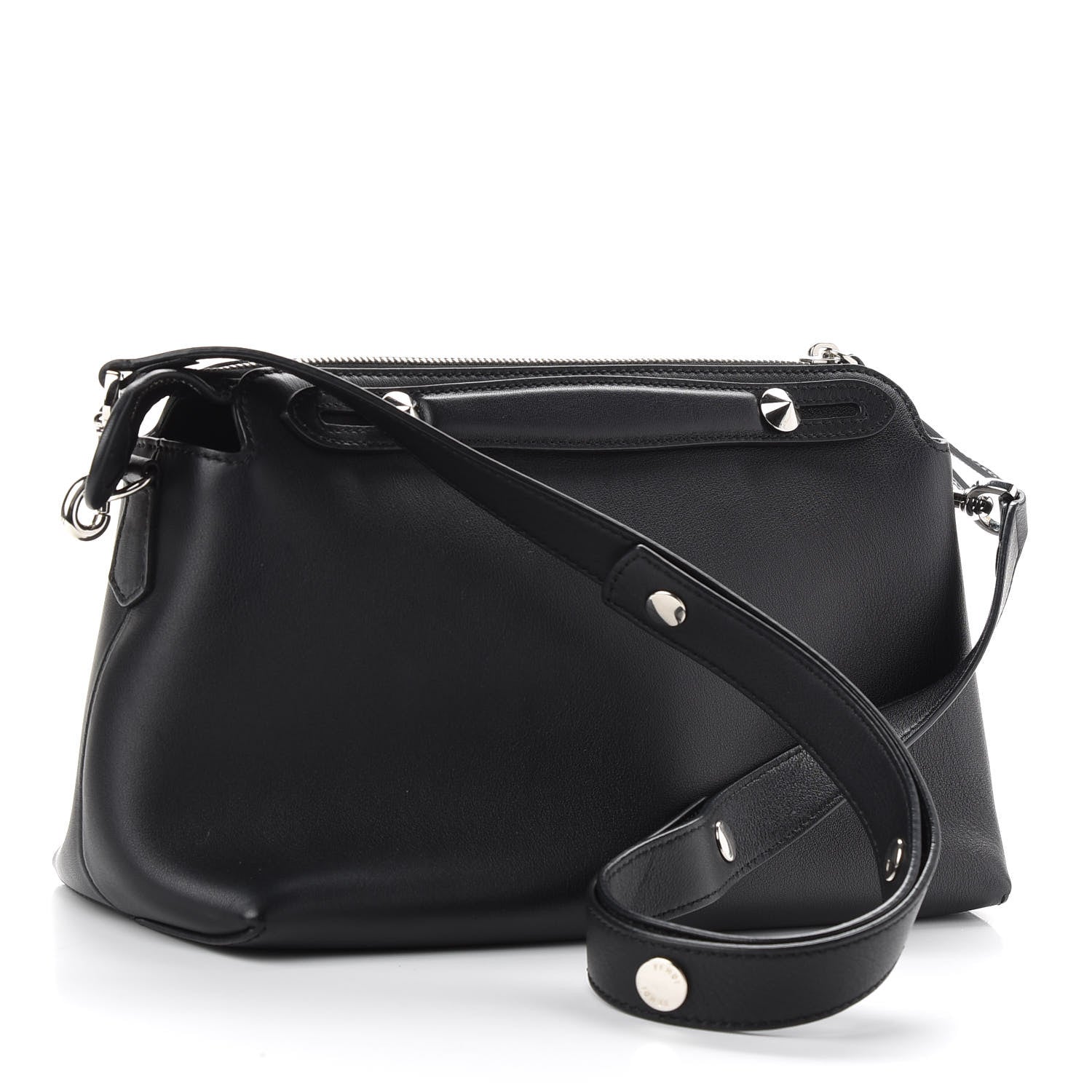 Fendi Vitello Dolce Medium By The Way Boston Bag Black 4 of 10
