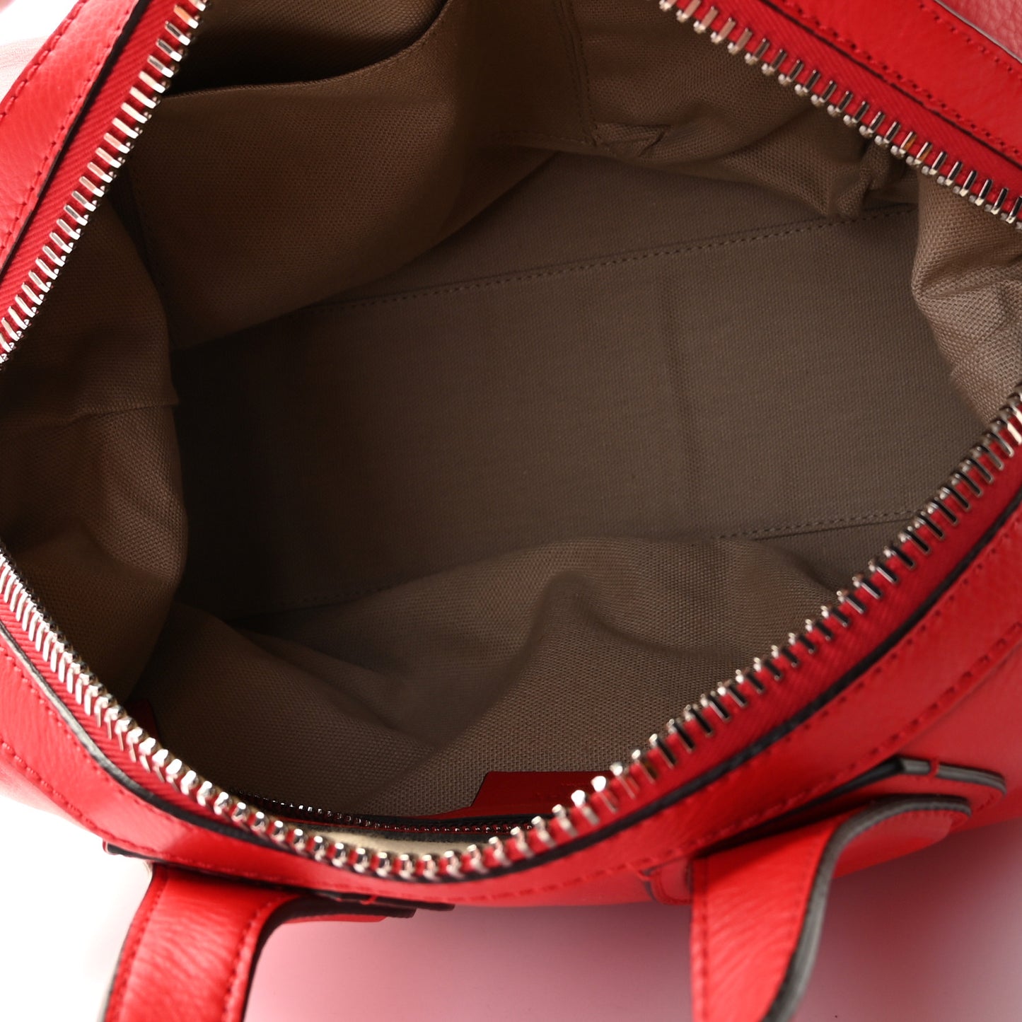 Pebbled Calfskin Small Nightingale Red