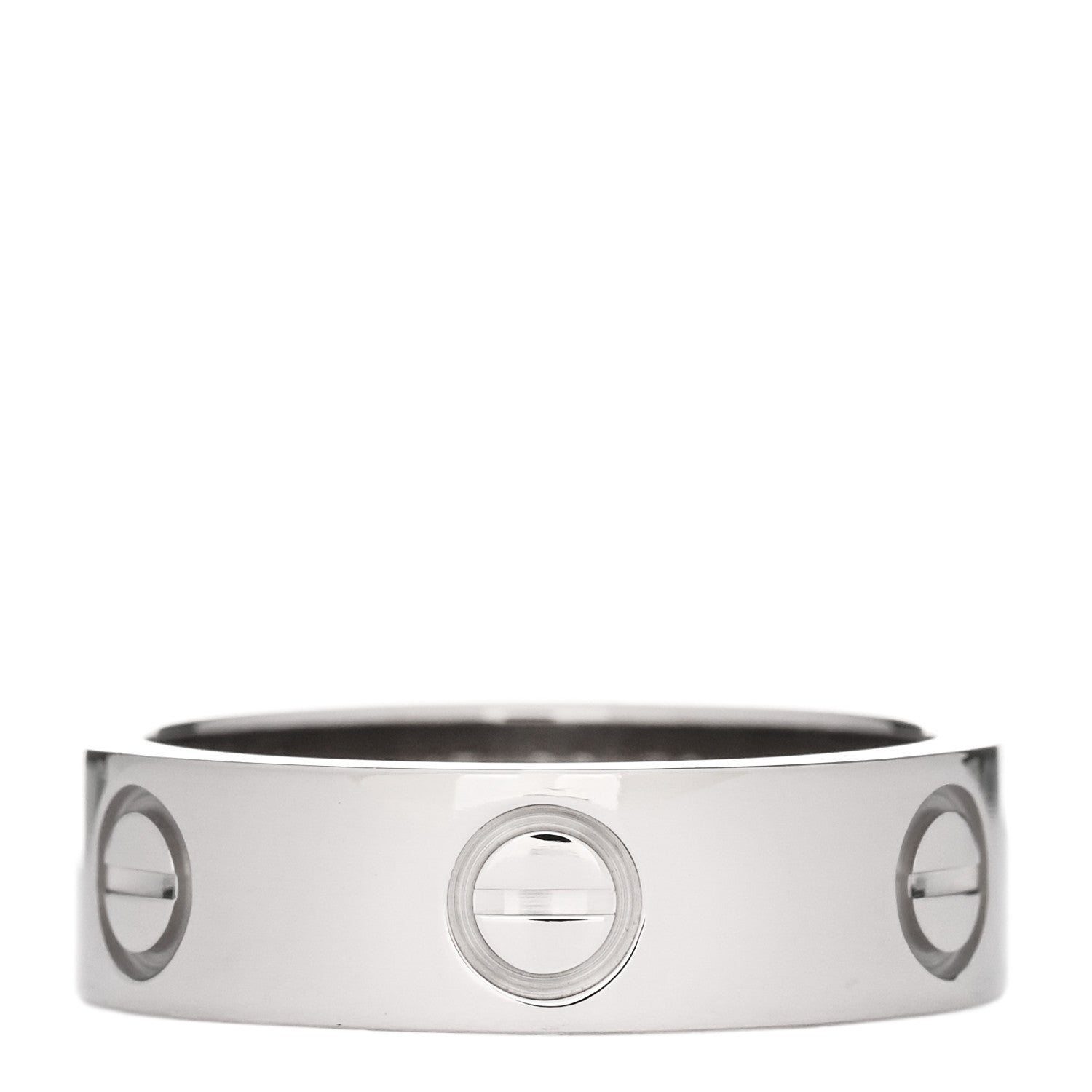 Cartier 18K White Gold 5.5mm LOVE Ring 52 6 1 of 4