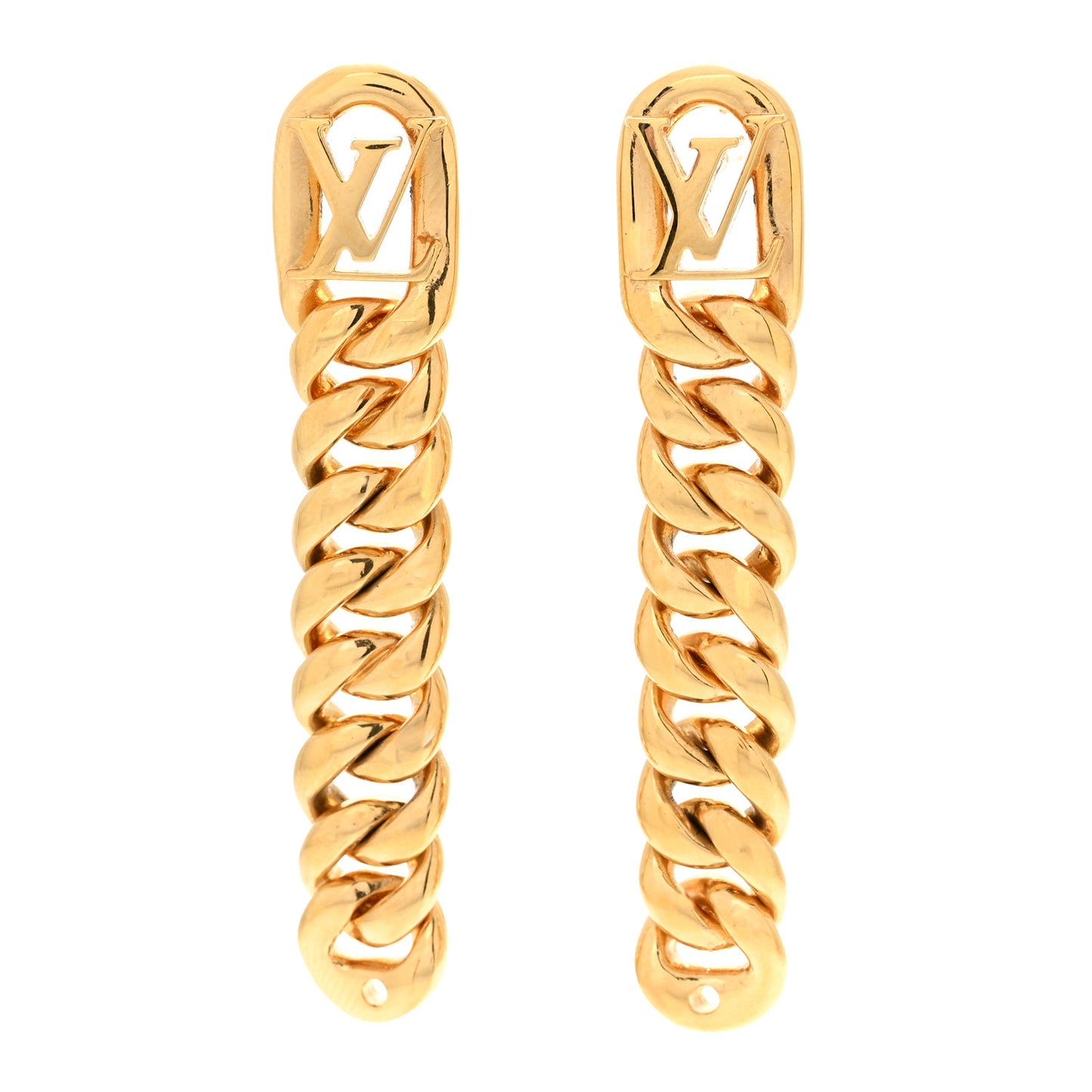 Metal LV Get Dressed Earrings Gold