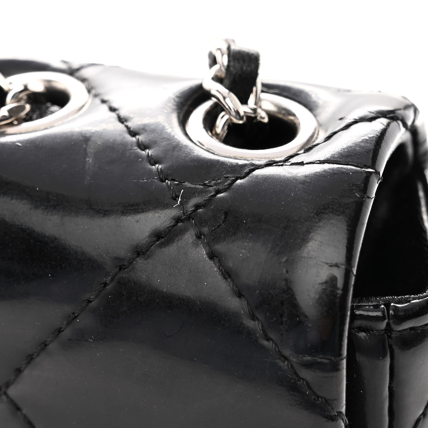 Chanel Patent Quilted Mademoiselle East West Flap Black 15 of 15
