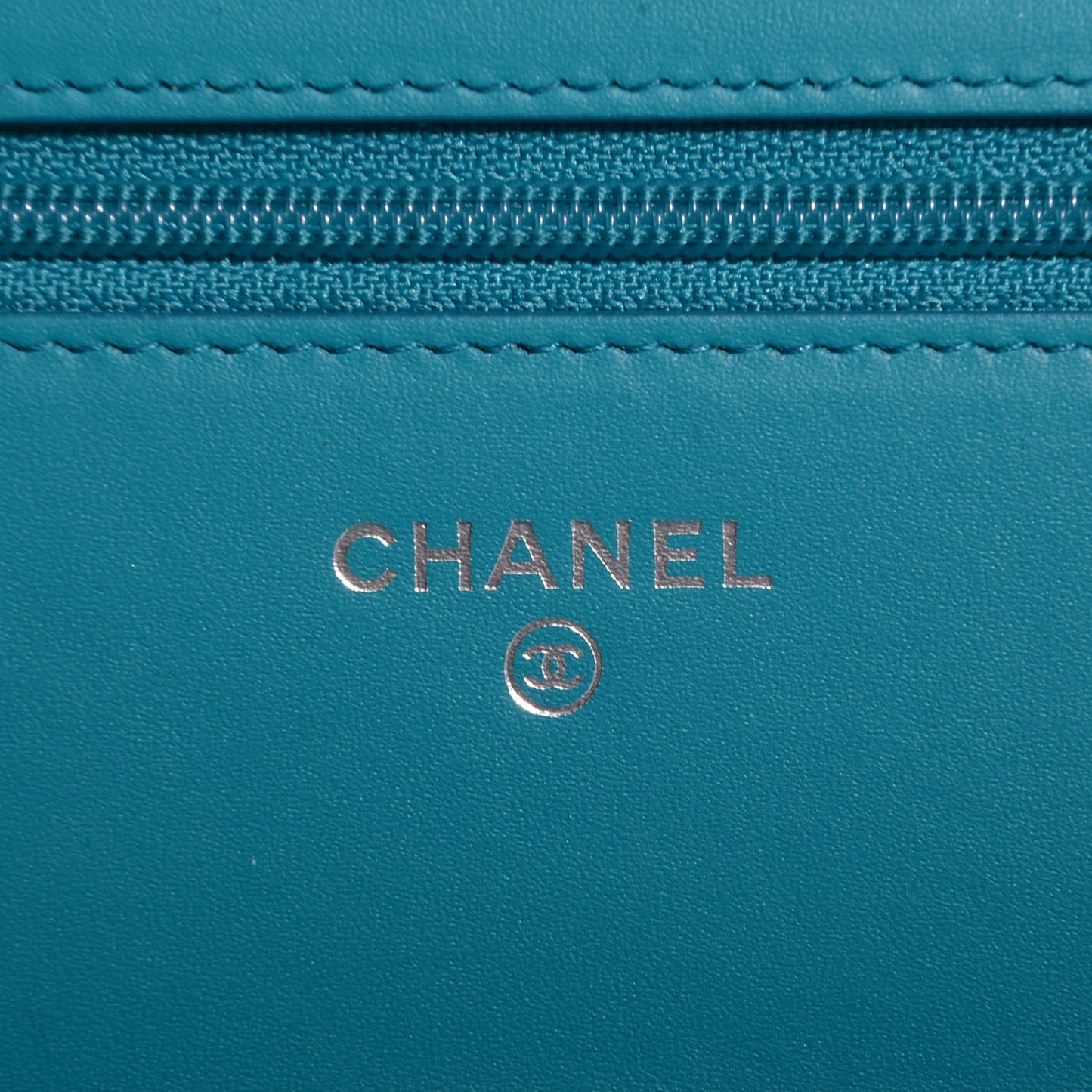 Patent Wallet On Chain WOC Turquoise Blue
