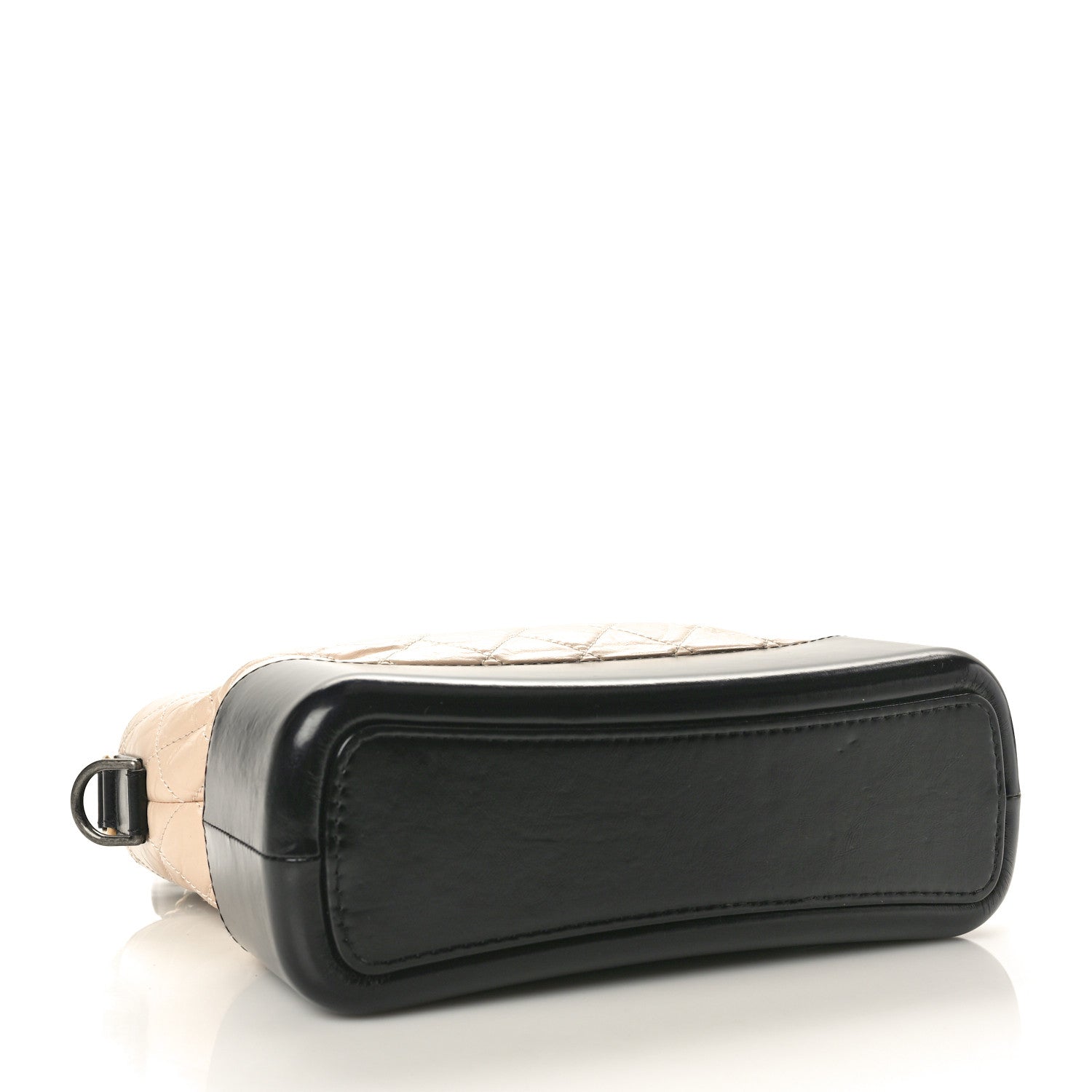 Chanel Aged Calfskin Quilted Medium Gabrielle Hobo Beige Black 4 of 10