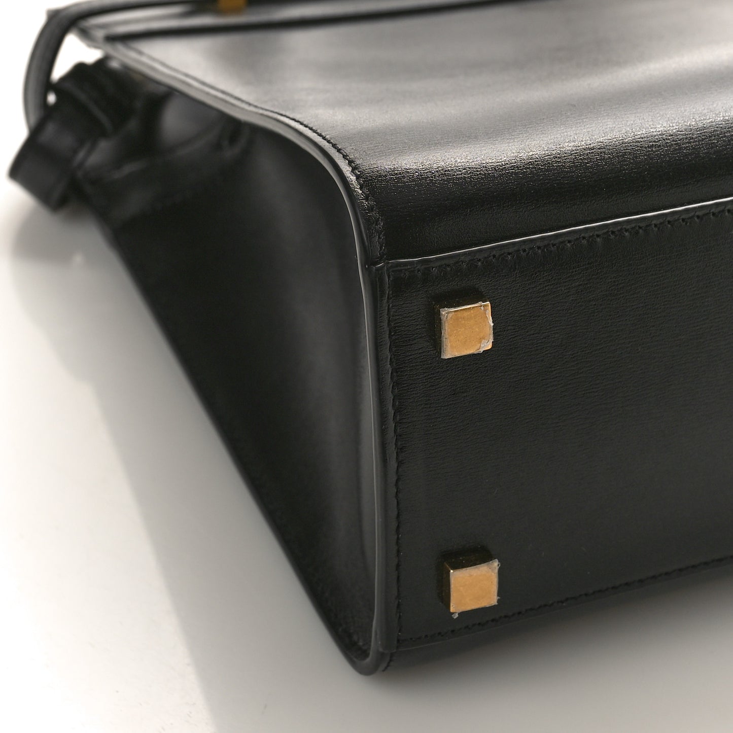 Calfskin Small Manhattan Shopper Tote Black
