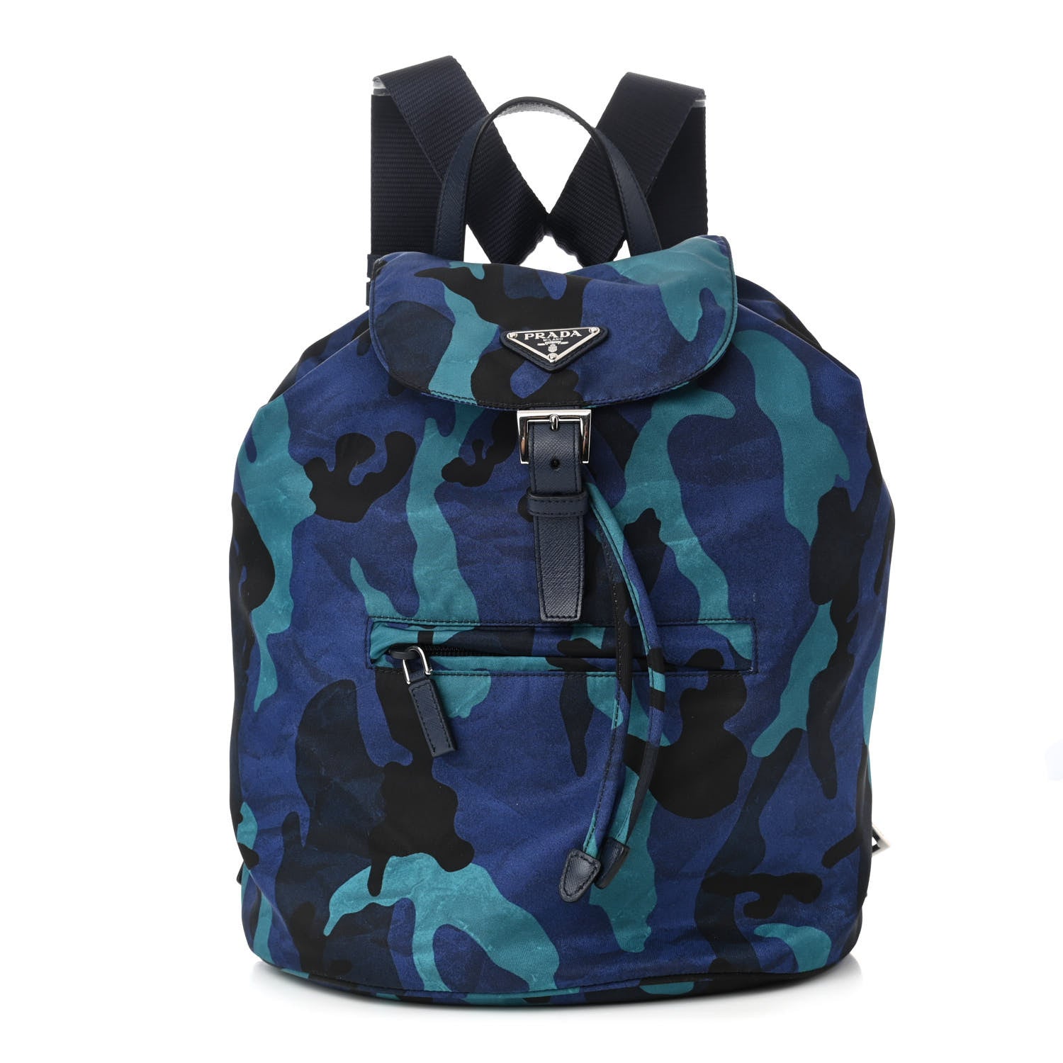Prada Tessuto Nylon Camouflage Print Backpack Royal 1 of 11