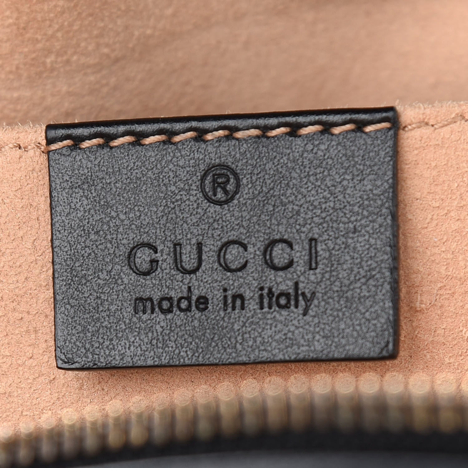 Gucci Calfskin Matelasse Small GG Marmont Chain Shoulder Bag Black 6 of 12