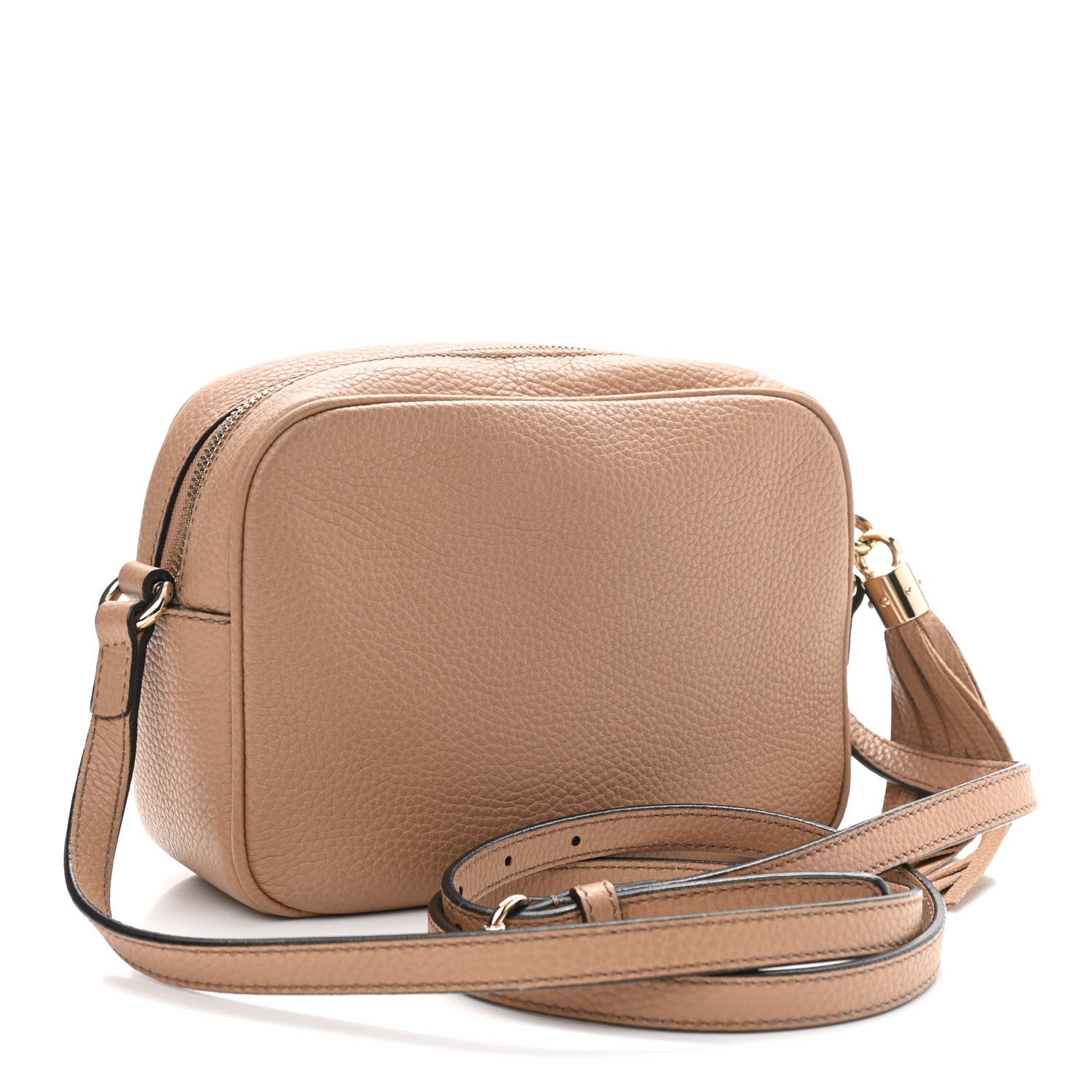 Gucci Pebbled Calfskin Small Soho Disco Bag Camelia 3 of 11