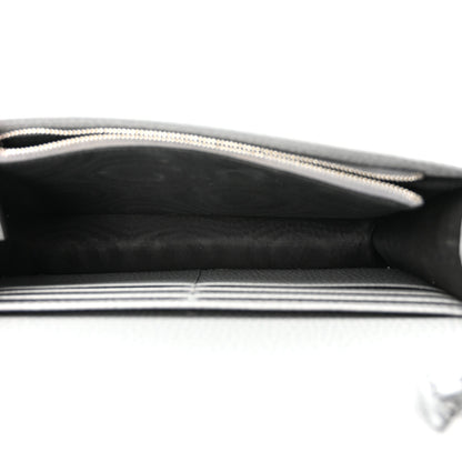 Gucci Dollar Calfskin Enamel Monochrome Mini GG Marmont Chain Wallet Deep Grey 5 of 12