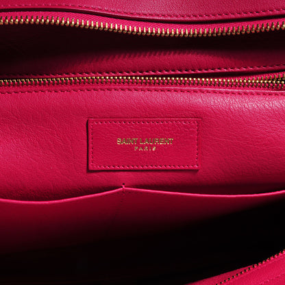 Saint Laurent Leather Medium Classic Cabas Y Bag Fuchsia 6 of 8