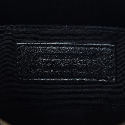 Saint Laurent Calfskin Matelasse Monogram Lou Camera Bag Black 9 of 10