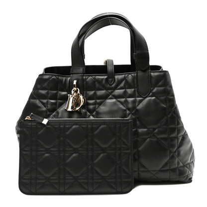 Christian Dior Calfskin Macrocannage Medium Toujours Black 3 of 11