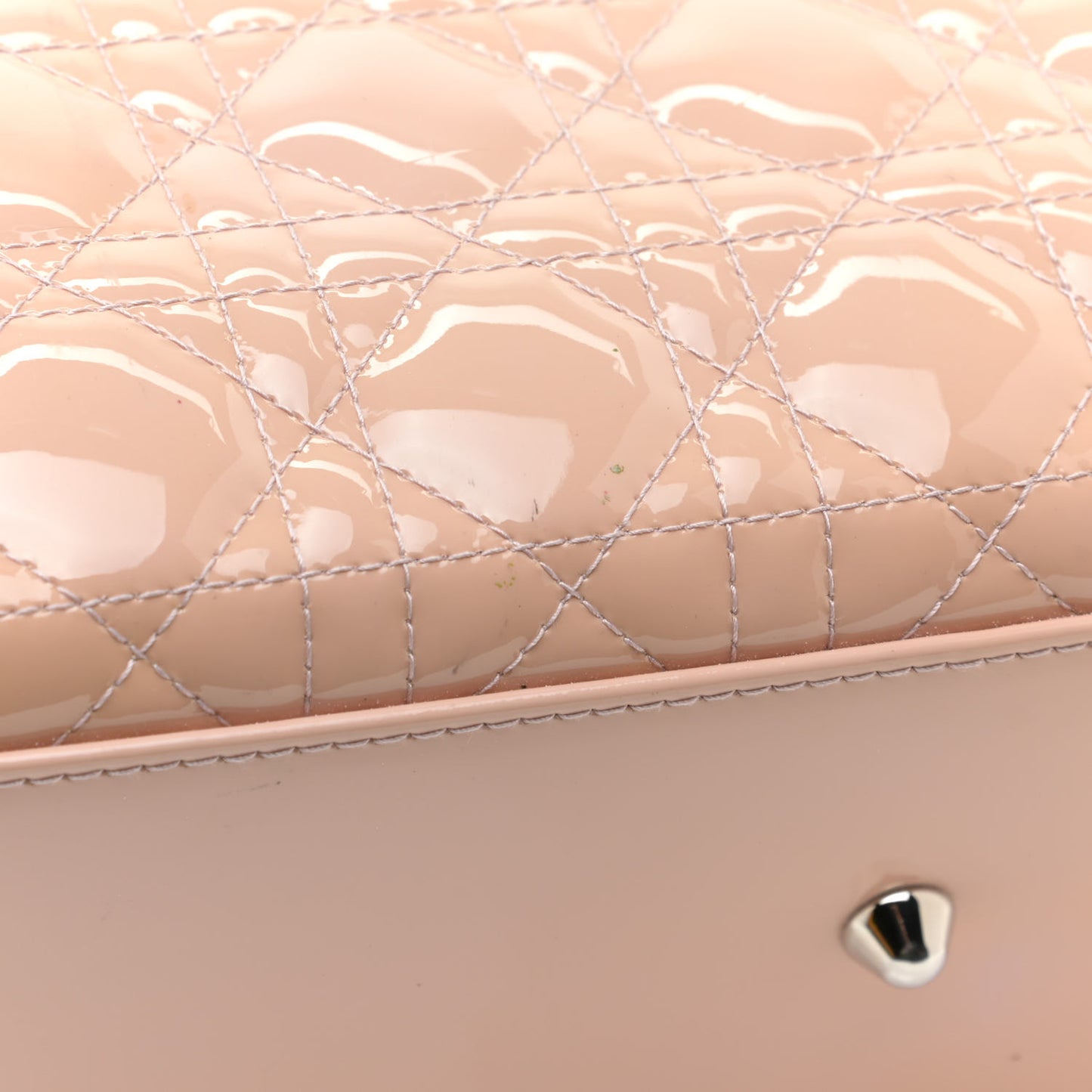 Patent Cannage Large Lady Dior Light Pink