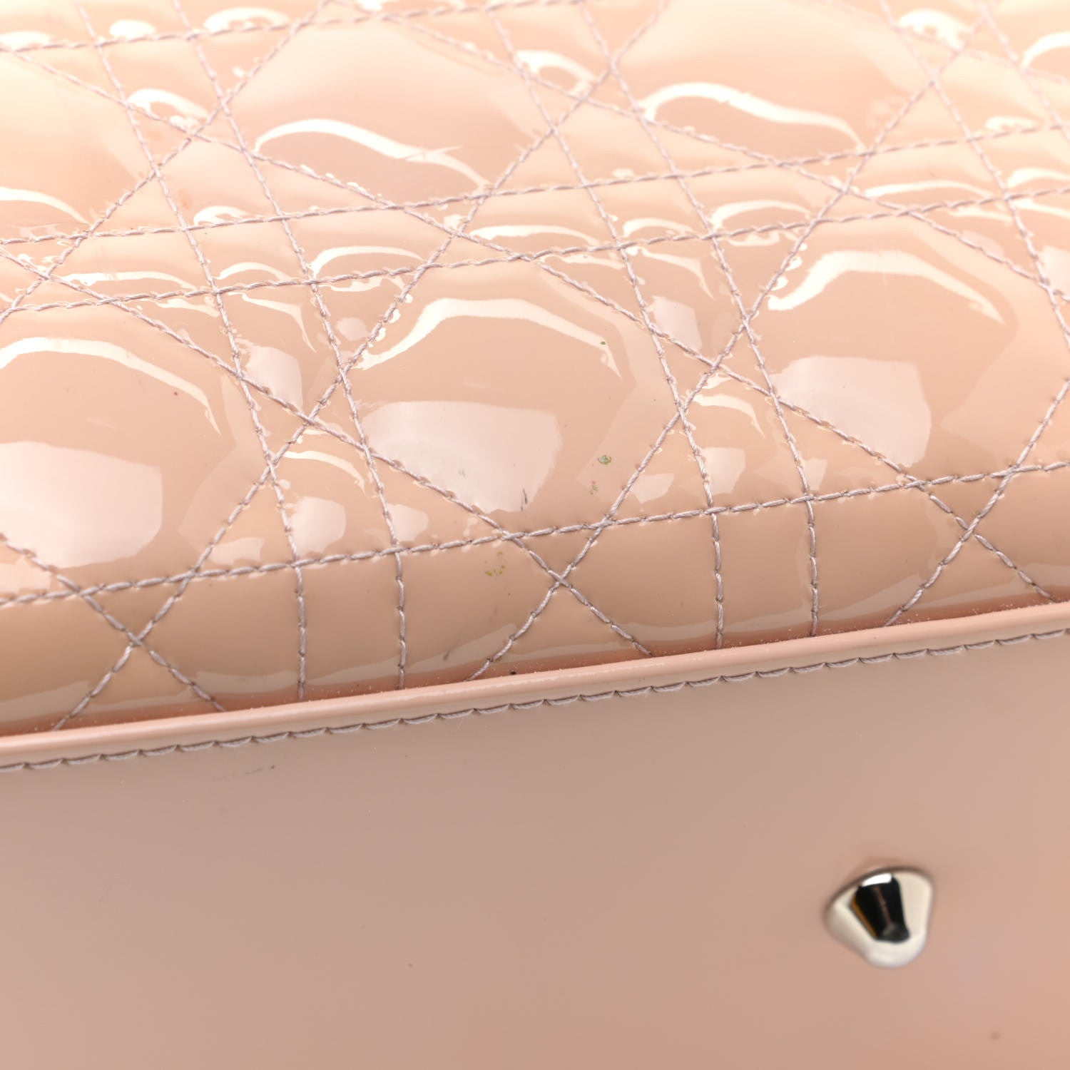 Christian Dior Patent Cannage Large Lady Dior Light Pink 14 of 18