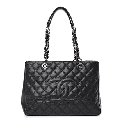 Chanel Caviar Quilted Grand Shopping Tote GST Black 1 of 12