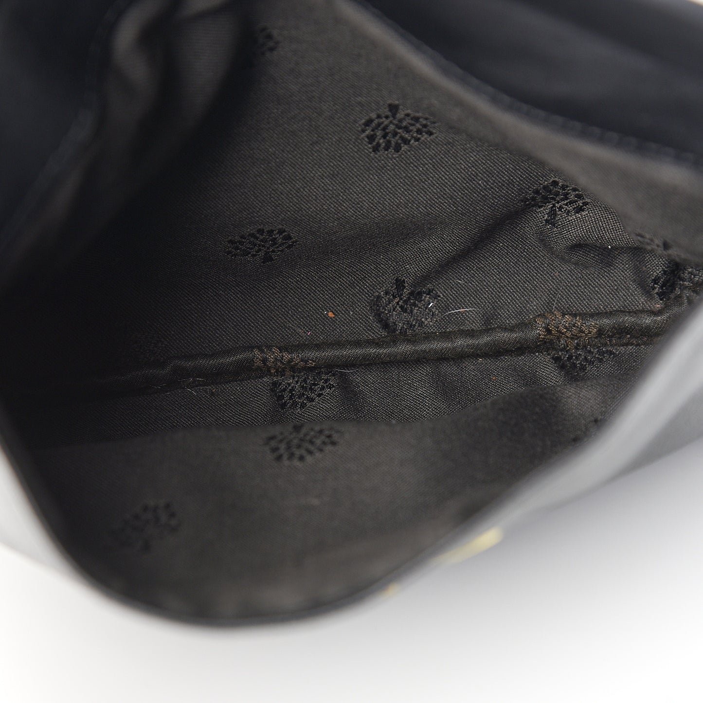 Glossy Goatskin Darley Cosmetic Pouch Black