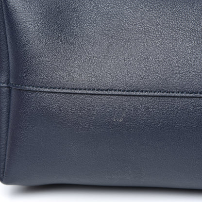 Saint Laurent Calfskin Large Shopping Tote Navy 8 of 10