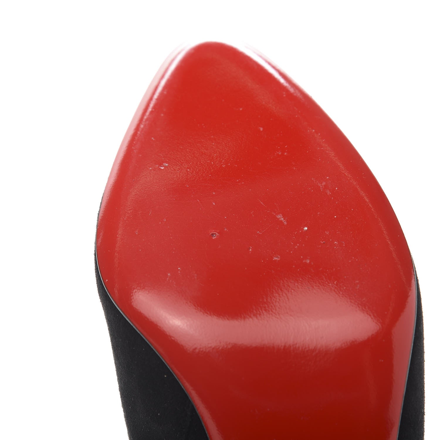 Christian Louboutin Veau Velours Eloise Booty 85 Ankle Boots 38 Black 7 of 10