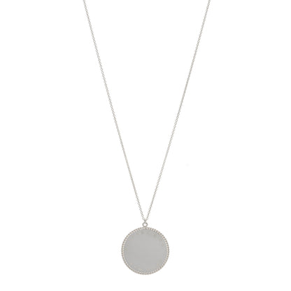 Tiffany Sterling Silver Twist Round Charm Necklace 1 of 3