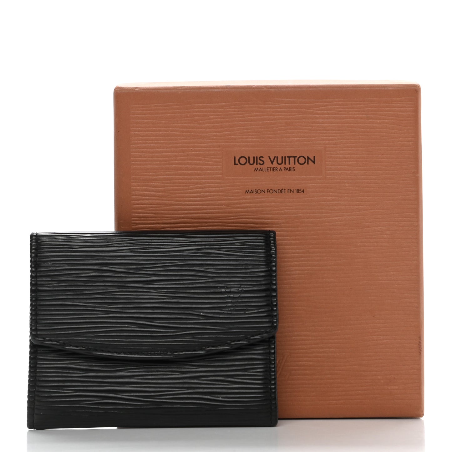 Epi Porte-Monnaie Simple Coin Purse Black