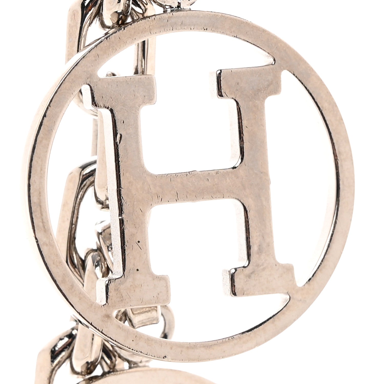 Hermes Palladium Breloque Bag Charm Silver 3 of 4